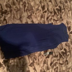 Navy blue sleeveless dress